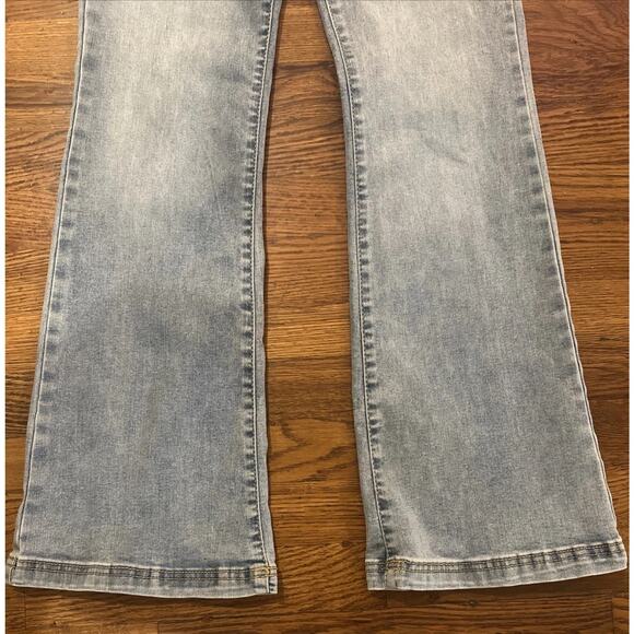 Knox Rose Jeans Blue Utility Patch Pocket Size 6 Flared - Picture 3 of 16